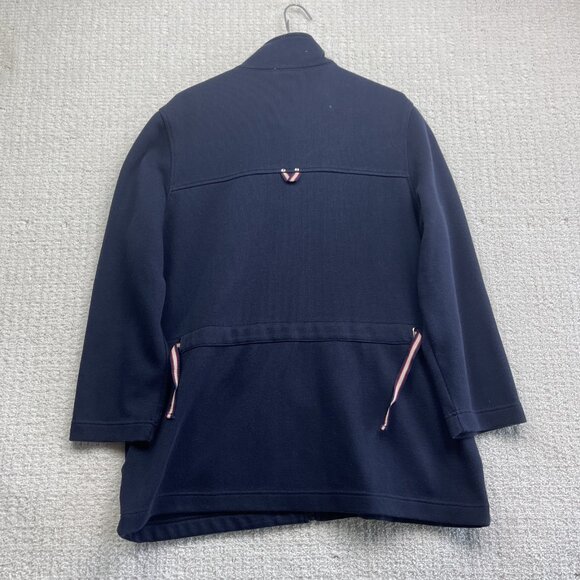 Finlha Cottage Nautical Sailor Jacket Men’s Sz L Navy Blue Full Zip Casual Outer - Picture 13 of 16